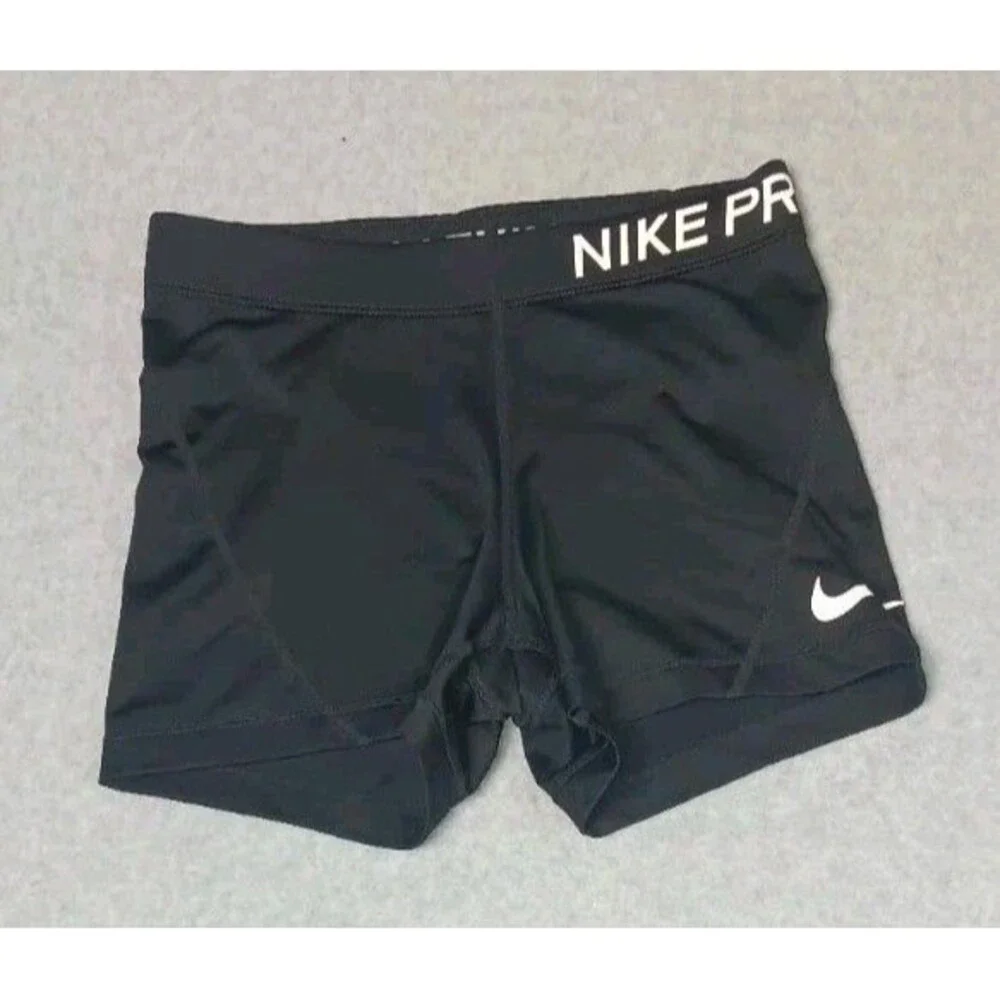 Nike Pro Compression Shorts Womens Small Black Training Running Jogging Gym Yoga
